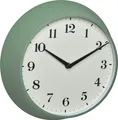 Produktbild: TFA Dostmann Analoge Retro Wanduhr, 60.3540.04, Funk-Wanduhr, aus Metall, grün, (l) 270 x (b) 82 x (h) 270 mm