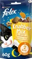 Produktbild: FELIX KnabberMix Dreikäsehoch Katzensnack Knusper-Leckerlie Käsemix 8x60g