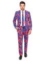 Produktbild: Opposuits Partyanzug The Fresh Prince Kostüm Anzug - Karneval Fasching, Cooler Anzug als modische Hommage an 'Der Prinz von Bel-Air'