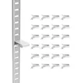 Produktbild: VEVOR Regalklammern, 40er-Pack, Pilaster Regalhalter aus Stahl zur Unterstützung von Metall-, Holz- & Glasregalen, kompatibel mit Schränken, Bücher