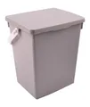 Produktbild: 1a-Handelsagentur BURI JELENIA PLAST Waschmittelbox 5L Waschpulverbox Waschmitteldose Waschmittelbehälter Klammerkorb, Farbe:hellgrau