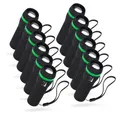 Produktbild: ABSINA LED Taschenlampe 12x LED Taschenlampe Mini Handlampe Leuchte Batterie fokussierbar (12-St)