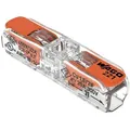 Produktbild: Wago Durchgangsverbinder mit Hebel 221-2411, 60 Stück, Deckelfarbe transparent - Anschlussquerschnitt 0,2 - 4,0 mm2