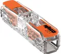 Produktbild: WAGO 221-2411 Verbindungsklemme flexibel: 0.14-4mm² starr: 0.2-4mm² Polzahl: 1 60 St. Transparent, Orange