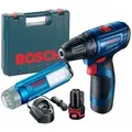 Produktbild: Werkzeug - 12V Akku-Bohrschrauber, 2x 2,0 Ah Li-Ion Akku, Ladegerät, Lampe 06019G8004 - Bosch