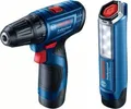 Produktbild: Bosch GSR 120-LI 2x2Ah + Taschenlampe GLI 12V-300