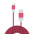 Produktbild: Celly PTTC0015P Pantone Typ-C-Kabel, 2,4 A Ausgang, 1 m Länge, Rosa