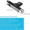 Produktbild: LCD-Display, digital, Clip-On-Auto-Uhr, Thermometer, Temperaturmesser, Messgerät