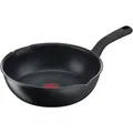Produktbild: Tefal WOK26 ADAM PE 2SP SO CHEF BLACK RUSSIE (G2677772) (Wok Pfanne, Aluminium, 26 x 7.95 cm) (G2677772)
