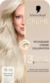 Produktbild: Schwarzkopf Creme Supreme Coloration 11-11 Ultra-Helles Titanblond (182 ml), dauerhafte Haarfarbe mit Serum und Haar-Maske schützt vor sichtbaren Haarschäden, für 100% Grauabdeckung