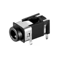 Produktbild: BestPlug Audio Stereo Aux in Out 3,5mm Klinke Einbau-Buchse Terminal weiblich 4pol, Schwarz
