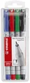 Produktbild: Stabilo® Folienschreiber OHPen universal Superfein, wasserlöslich, 4er Etui