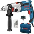 Produktbild: Bosch Schlagbohrmaschine GSB 24-2 Professional, 1100 W, Schnellspannbohrfutter, Bohrer-Set, Koffer