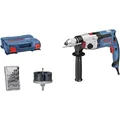 Produktbild: Bosch Professional Schlagbohrmaschine GSB 24-2 (Leistung 1.100 Watt, max. Drehmoment: 40/14,5 Nm, inkl. Schnellspannbohrfutter, Zubehörset, Zusatzhandgriff, Tiefenanschlag, L-Case)