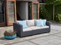 Produktbild: Allibert Salta 3-Sitzer Gartensofa – Rattanoptik, wetterfest & mit Kissen | Final