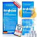 Produktbild: ICEHOF Kühlpads - (3er Set) Modernstes Soft-Gel, lange Kühldauer - Kühlpack Gel Kühlakku Kühlkissen Kühlkompressen Kälte-Kompresse Kühlkompresse Kühlbeutel Eisbeutel - Gefroren formbar