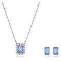 Produktbild: Swarovski Millenia Set, Oktagon-Schliff, Blau, Rhodiniert - Eleganz trifft auf G