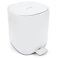 Produktbild: YourCasa Mülleimer Bad [5L] - Elegantes Design - Badeimer - Kosmetikeimer Badezimmer Klein - Badmülleimer mit Deckel und Softclose – Abfalleimer Toilette WC - herausnehmbaren Inneneimer (Weiss)