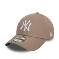Produktbild: New Era New York Yankees MLB League Essential Hellbraun Weiß Verstellbare 9Forty Cap - One-Size