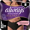 Produktbild: Always Discreet Boutique Inkontinenz-Höschen Plus Schwarz Frauen L 8 Höschen