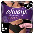 Produktbild: Always Discreet Inkontinenz Pants Damen saugfähig Schwarz Größe L 8 Stück
