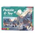 Produktbild: ROTH Puzzle & Bio-Tee Adventskalender „Eislaufen“, 24 Bio-Teebeutel & 1000-Teile Puzzle, Adventskalender für Tee- & Puzzlefans