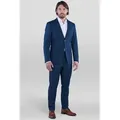 Produktbild: SANDER STELLAN Anzug Herren Business Anzug Slim Fit mit Kleidersack (Anzug Set, 2-tlg., Sakko und Hose) festlich, elegant, modern blau 50