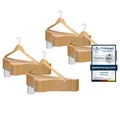 Produktbild: VonBueren 40 x Kleiderbügel Holz | 44,5 x 22 cm je Bügel/Holzbügel | Holzkleider