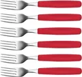 Produktbild: Victorinox | Limited Edition Tafelgabel-Set | Edelstahl in Rot | zeitloses Design | ideal für stilvolle Tischdekorationen