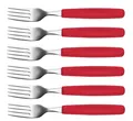 Produktbild: 6 Stück Victorinox Limited Edition Tafelgabel Edelstahl (Rot) 5.1541