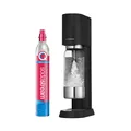 Produktbild: SodaStream® enso™ Premium Wassersprudler aus Edelstahl, inkl. 1 L BPA-FREIE KUNSTSTOFFFLASCHE (spülmaschinengeeignet) + Quick Conntect CO2-Zylinder, Farbe: schwarz