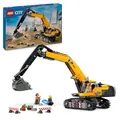 Produktbild: LEGO City Raupenbagger, Spielzeugbagger für Kinder ab 8 Jahren, Bauspielzeug mit Bagger-Modell, baubarer LKW mit Zubehör und 3 Minifiguren 60420