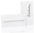 Produktbild: Rössler Briefumschlag Briefumschläge DINlang Edelbütten 100g/qm weiß 20er Pack.