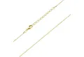 Produktbild: Materia Gliederkette Kinderkette Gold verstellbar 36-40cm K108, Sterlingsilber, vergoldet