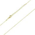 Produktbild: MATERIA Kinderkette Gold Kette Mädchen 925 Sterling Silber vergoldet 36-40cm