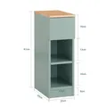 Produktbild: B-waren Nachttisch schmal Nachtschrank Beistelltisch FBT111-GR-bwaren