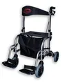 Produktbild: Antar Aluminium Hybrid Rollator Rollstuhl 2 in 1 Transportstuhl Reiserollator