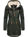 Produktbild: Ragwear Damen Mantel lange warme Winterjacke mit Teddyfell-Kapuze Elsie Intl Dark Olive22 Gr. XXL