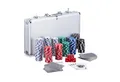 Produktbild: relaxdays Spiel Pokerkoffer mit 300 Laserchips