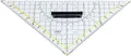 Produktbild: Linex 2621GH Geometrie-Dreieck mit Griff, Hypotenuse 22,5cm aus Kunststoff, Face