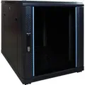 Produktbild: Danicom - 12 HE, kleiner Serverschrank, mit Glastür (BxTxH) 600 x 800 x 720 mm