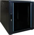 Produktbild: DSIT Serverschrank 12 HE, kleiner Serverschrank, mit Glastür (BxTxH) 600 x 800 x 720 mm, 345