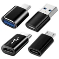 Produktbild: USB C Adapter 4 Stück USB Typ C zu USB 3.0 OTG Adapter Micro USB auf USB C Ad...