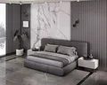 Produktbild: Modernes Schlafzimmer-Set mit Polsterbett in Grau & Nachttischen