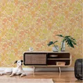 Produktbild: Senf Orange Florale Tapete Gänseblümchen Blume Vintage Retro 39535-5 AS Creation