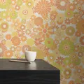 Produktbild: Daisy Blumen Tapete Senf Retro 39535-5 AS Creation Feature Wand Vinyl