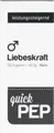 Produktbild: ALLPHARM Vertriebs GmbH QUICKPEP Liebeskraft Mann Kapseln 48.2 g 12898615