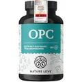 Produktbild: NATURE LOVE® OPC Traubenkernextrakt - 180 Kapseln - hochdosiert mit 800mg Extrakt je Tagesdosis - aus französischen Trauben - mit natürlichem Vitamin C - laborgeprüft, vegan, in Deutschland produziert
