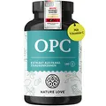 Produktbild: NATURE LOVE® OPC Traubenkernextrakt - 180 Kapseln - mit 800mg Extrakt / Tag