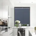 Produktbild: THERMO Waben-Plissee Rollo 100% Verdunkelung zum Bohren Blau 65x130cm